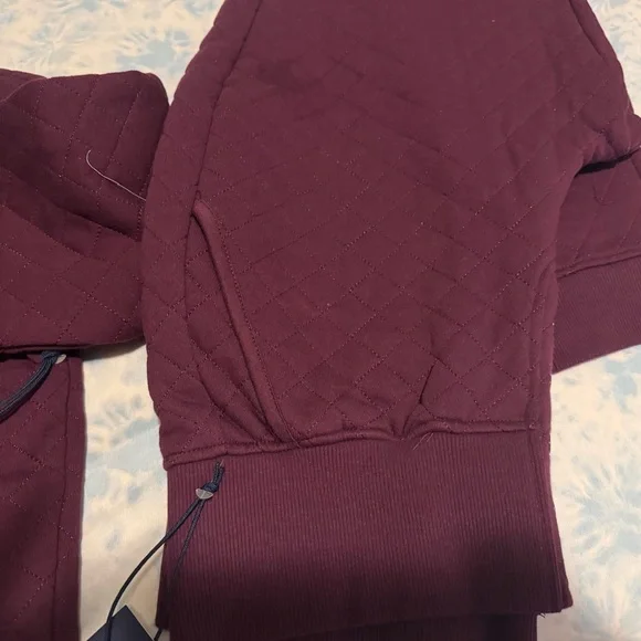 Fila Burgundy Quilted Tracksuit - Picture 6 of 16